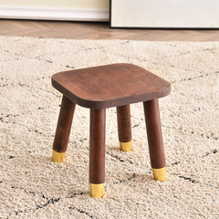 Small wooden stool for home use, small round stool, tea table, small low table, home small wooden stool, oak low stool, shoe-changing small chair