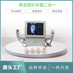 Gold microneedle 10 needles 25 needles 64 needles nano beauty import instrument acne marks facial wrinkle lifting tightening