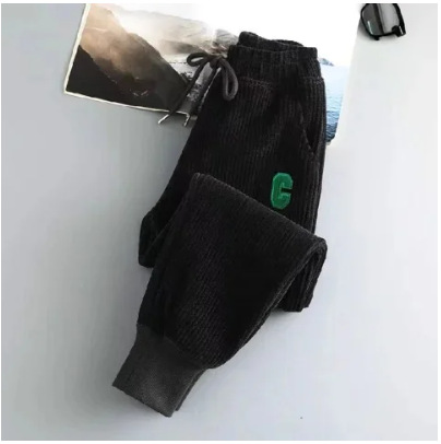 Women's Clothing Winter plus velvet thickened sweatpants for women all match casual cuffed warm harem pants loose slim elastic waist sports pants_voghion.com