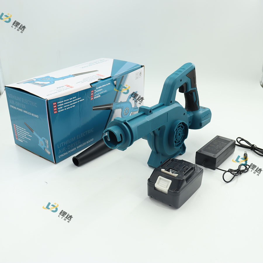 Soplador de alta potencia de doble propósito, máquina de tormenta de mano, máquina de polvo potente, máquina de soplado de hojas, secador de pelo de batería de litio industrial image 2