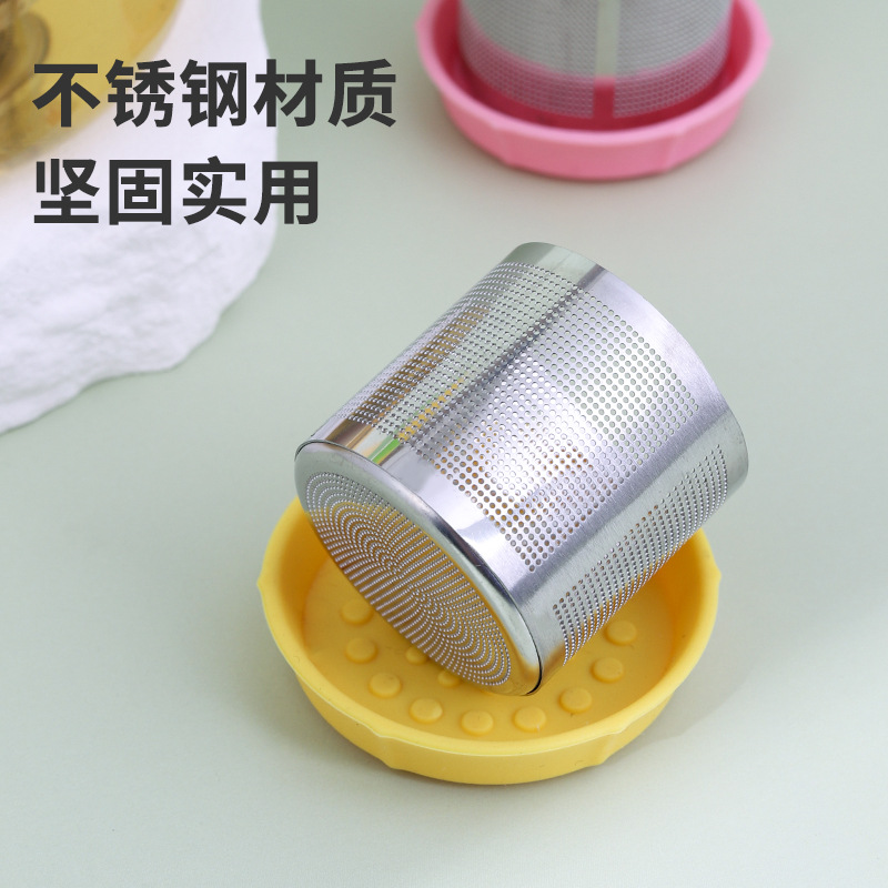 Infusor de Té de Silicona y Acero Inoxidable Resistente a Altas Temperaturas