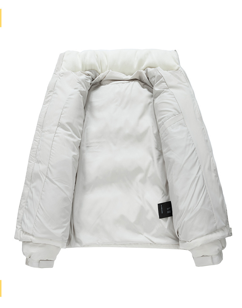 Men's Jacket Padded Winter Coat With Stand Collar For Outdoor Warmth_voghion.com
