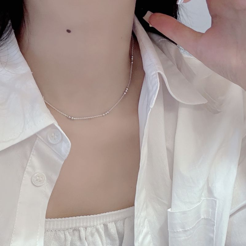 Geometric Pattern Women's Gender Casual, Simple Style, Streetwear Style 925 Sterling Silver Geometric Long Necklace Necklace Choker