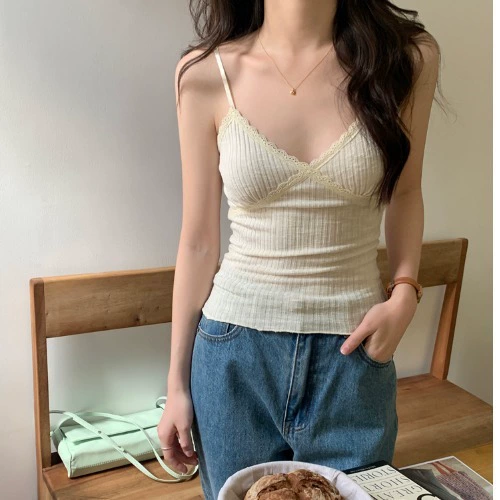 Sexy white base top with cups