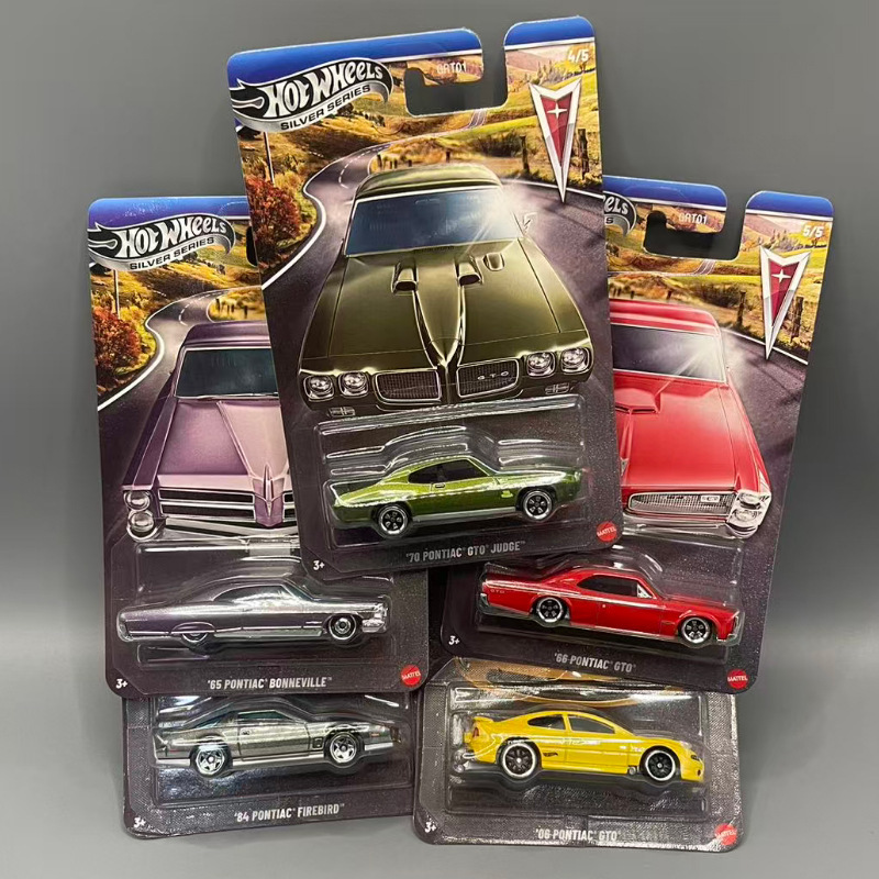 Mattel Wind Runner Premium Silver Label Audi Pontiac Grt01 Simulation Alloy Car Model