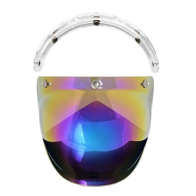 Retro Motorcycle Helmet Lens: Dəbilqə (Kaska) aksesuarları - color-transparent-bracket
