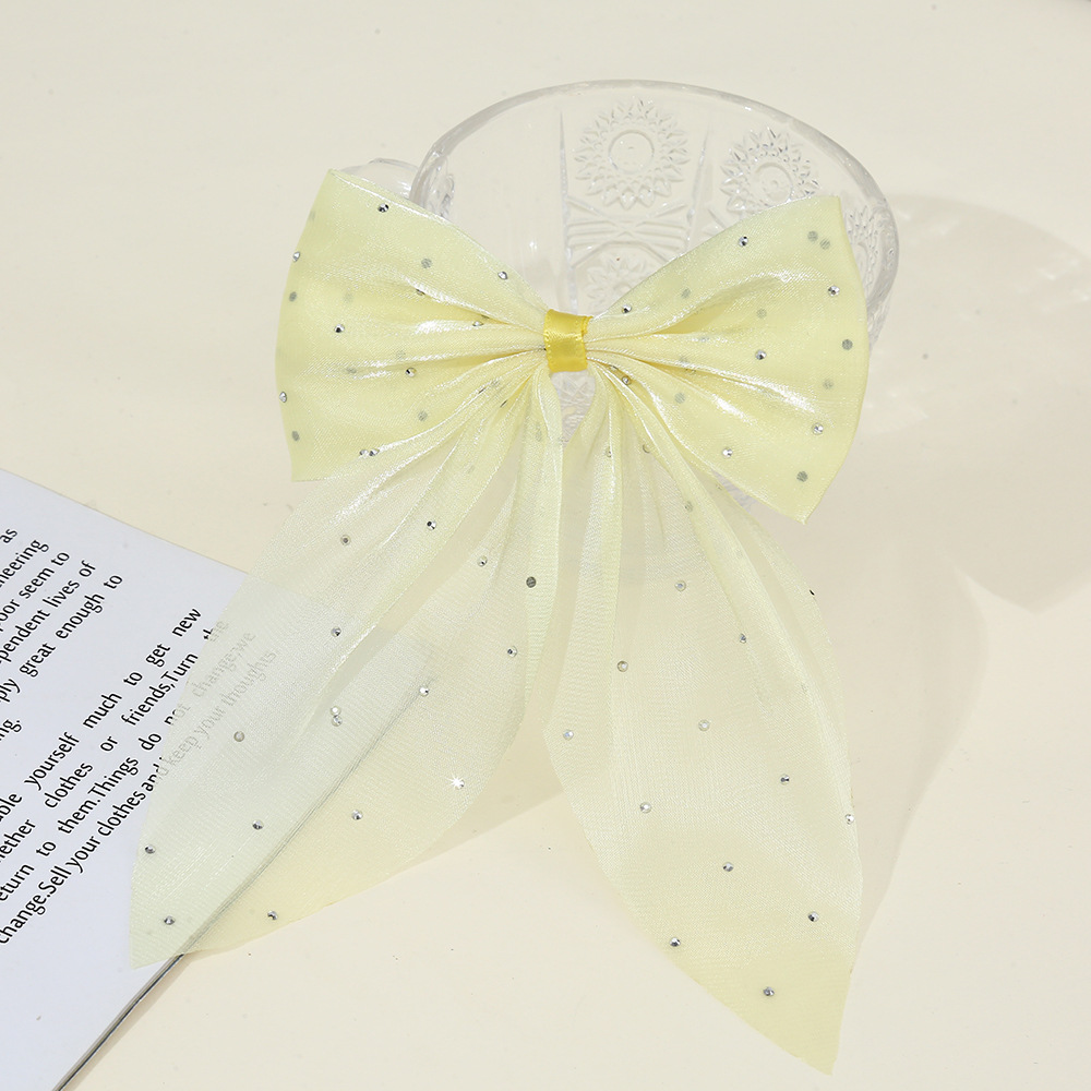 Pequeño viento fragante, gran sauce, punto de plata, cola de golondrina, lazo, accesorios de joyería de bricolaje hechos a mano, accesorios para el cabello de pinza de gasa