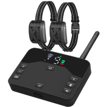 跨境新款宠物无线电子围栏智能防水遥控训狗器狗狗止吠器电击项圈