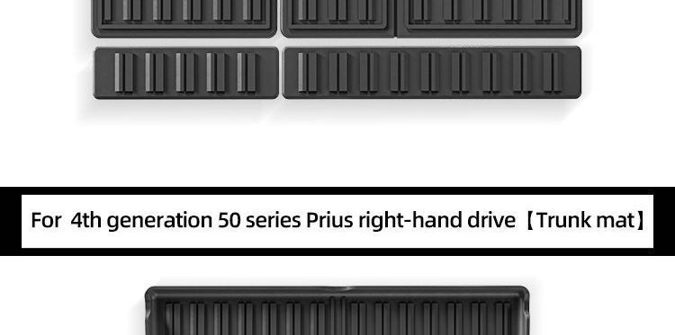 4TPE car floor mats are suitable for Toyota Prius models with US steering wheel, applicable to right-hand drive 221750
