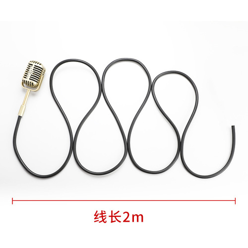 Cross-border wholesale hanging microphone retro nostalgic fake microphone photo studio ancient style shooting interview live broadcast photography props microphone