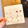 Silver needle, universal earrings, silver 925 sample, internet celebrity, wholesale