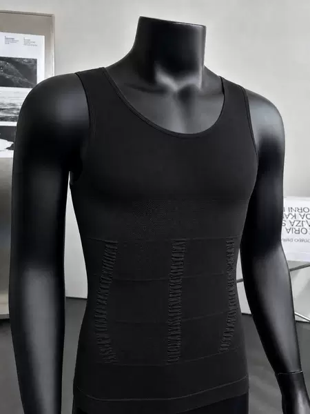 Cross-border seamless men's sports shapewear slimming waist-tightening and abdominal-control quick-dry sports vest