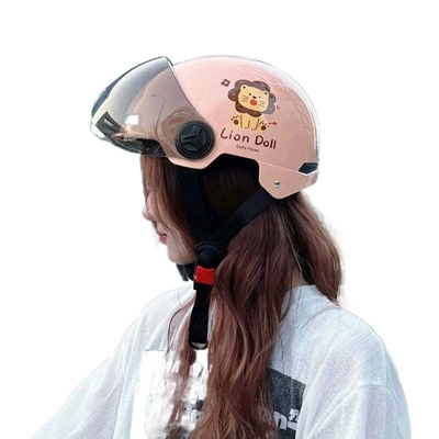 Motosiklet kaskı (dəbilqə) — Motorcycle Safety Half Helmet Cute