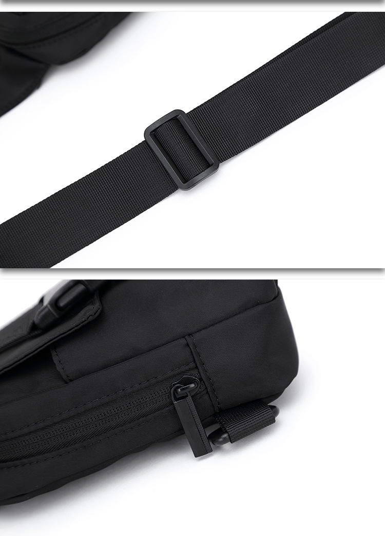 Chest Bag, Waterproof Men's Chest Small Ins Versatile Crossbody Bag Men's Street Fashion Brand Mini Shoulder Bag Student Vitality._voghion.com