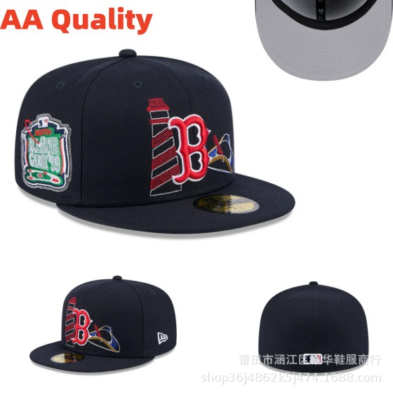 Comercio exterior de alta calidad estadounidense tamaño completamente cerrado sombrero de béisbol Dodge hip-hop Yankees bordado anti-uso sombrero plano