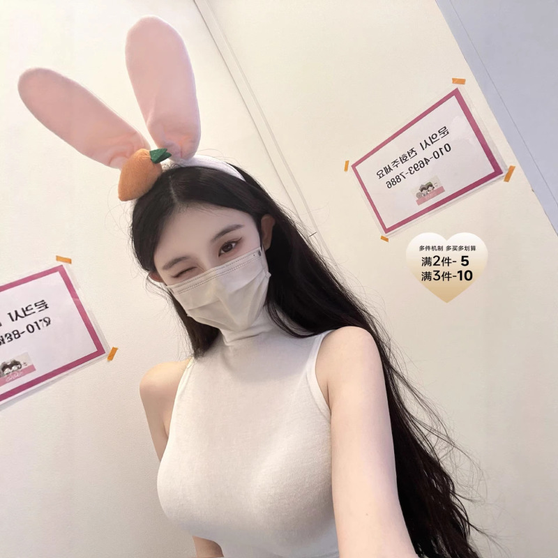 Poet Wong【Korean Women's Fashion】Tencel Wool Slim-Fit Off-Shoulder Half-High Collar Top, Comfortable and Soft Poet Wong【Korean Women's Fashion】Tencel Wool Slim-Fit Off-Shoulder Half-High Collar Top, Comfortable and Soft