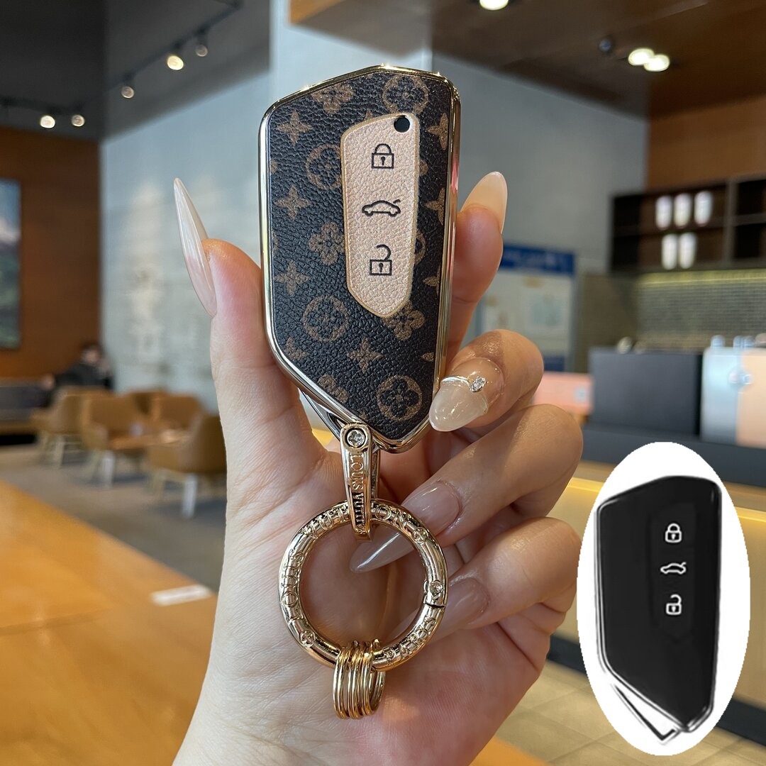 Suitable for Volkswagen Cc Key Cover, Tavendor X Folding Premium Key Case, T-Roc, T-Cross, Stylish Tiguan, Passat, Lavida