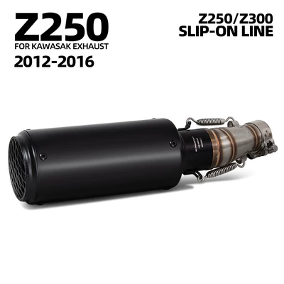 Z250 Z300 Stainless Steel Middle Motorcycle exhaust pipe