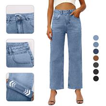 N 30928 High-waist slim versatile jeans �������ݰٴ�ţ�п�
