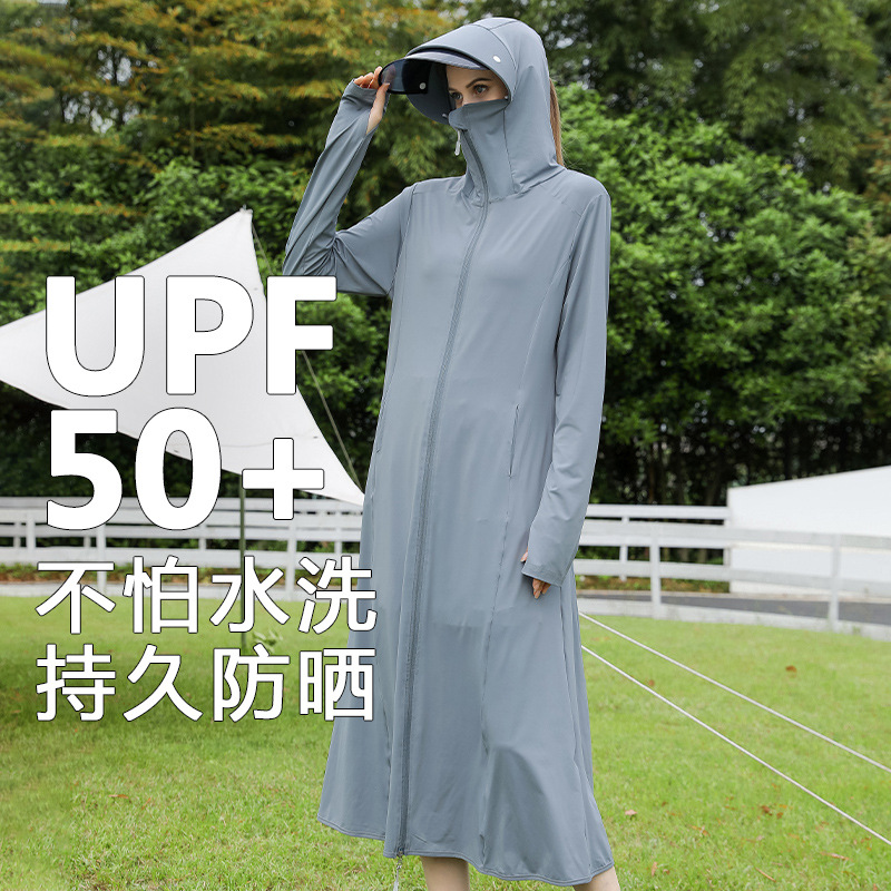 Women's 2026 Summer New Style Sun Protection Clothing, UV Protection Breathable Cover-up, Ice Silk Thin Sun Protection Clothing