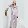 Silk pijama, elite set, trousers, long sleeve
