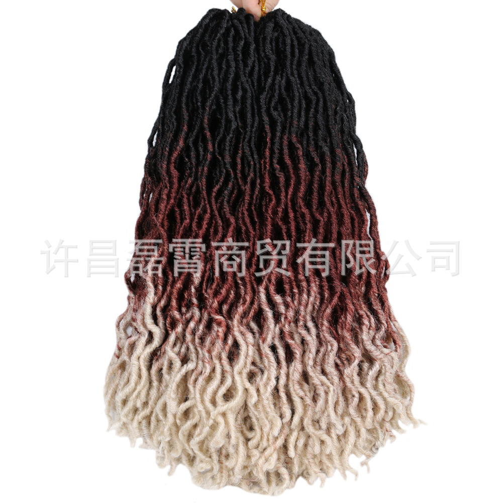 Negro caliente gitanos locs 18inch100g 24 pelucas gitanas fibra química ganchillo fabricantes al por mayor