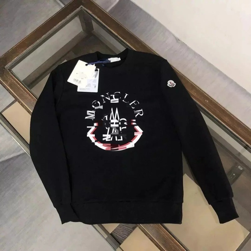 跨境货源秋冬季纯棉MK刺绣标印花圆领卫衣男女同款情侣宽松长袖|undefined
