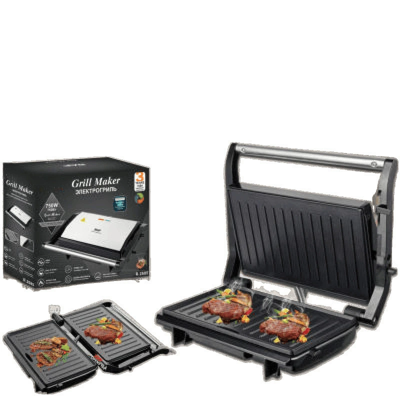 Household kitchen steak breakfast machine barbecue sausage machine hamburger toast sandwich