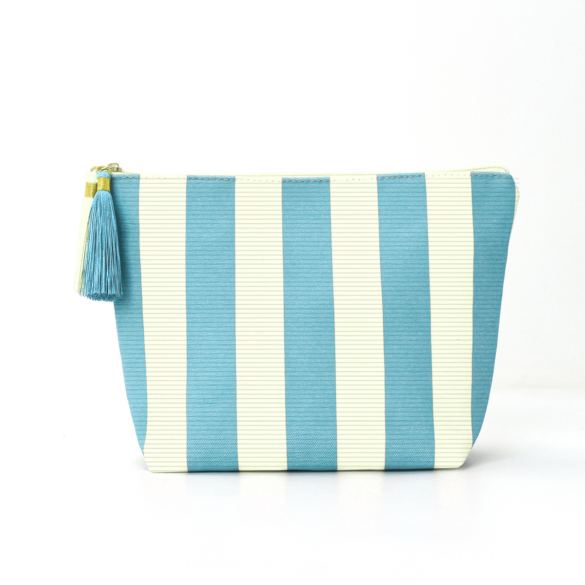 Feihong bolsa de almacenamiento a rayas de lana transfronterizas, bolsa de maquillaje de alto valor, bolsa de lavado portátil de gran capacidad