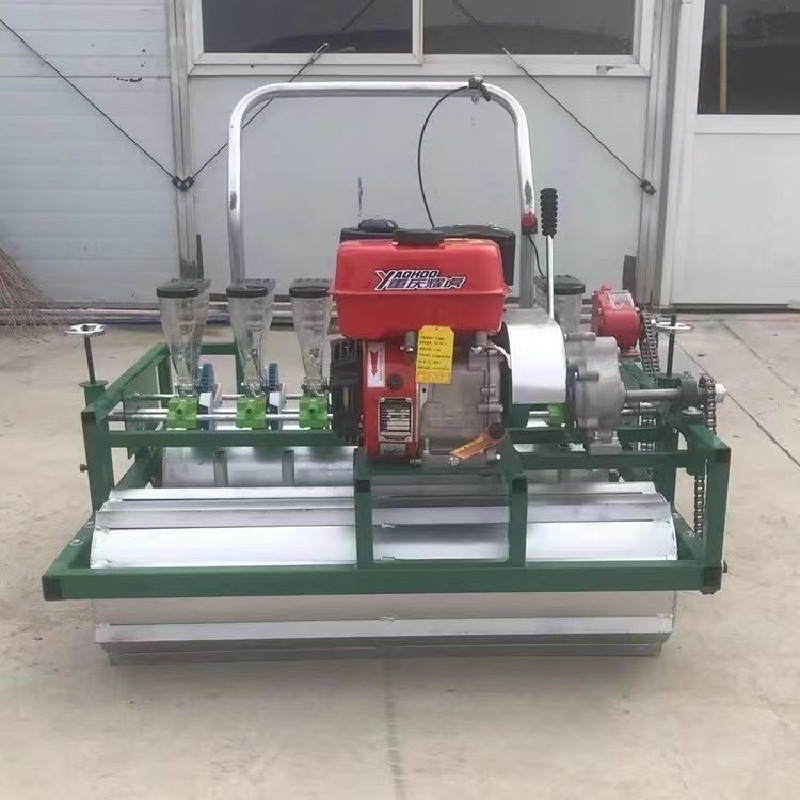 十行汽油自走式青菜播种机 免间苗白菜种子点播机 蔬菜播种机批发