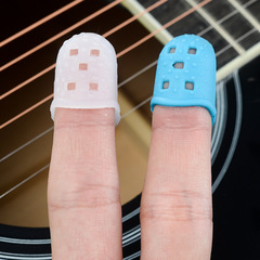 Guitar finger covers wholesale guitar silicone left finger silicone protective cover for beginners to practice string pressing and string finger protection