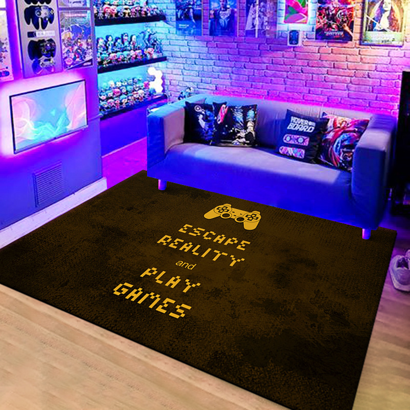Amazon neón consola de videojuegos mango cristal terciopelo hogar Sala fresco decorativo Mesa café sofá Alfombras