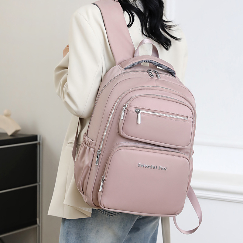 Colorful Fox new women's multi-layer large capacity waterproof student backpack_voghion.com