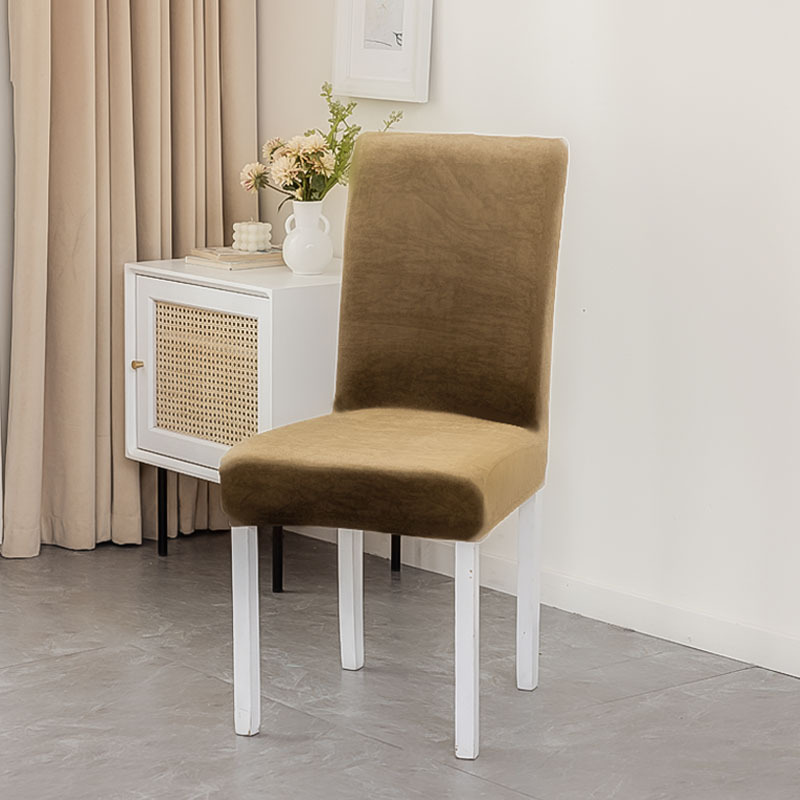 Nuevo producto Silver Fox Velvet Swan Franela Elástico Hogar Hotel Silla ParsonsChair Funda para silla de conferencia Funda para silla