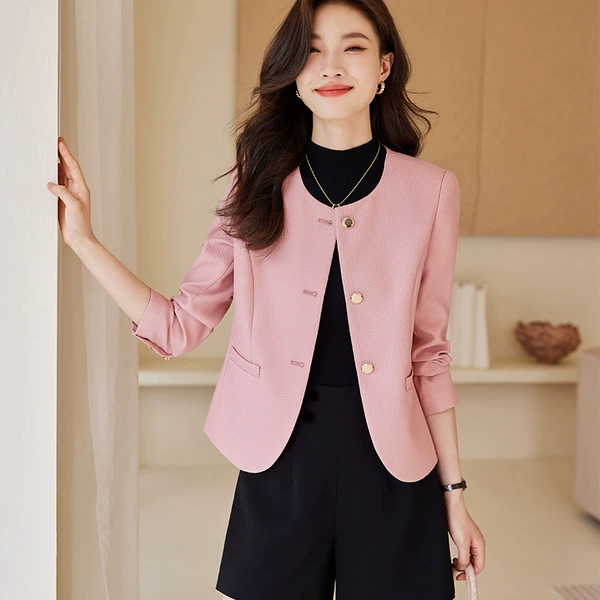 Fuchsia classic suit jacket