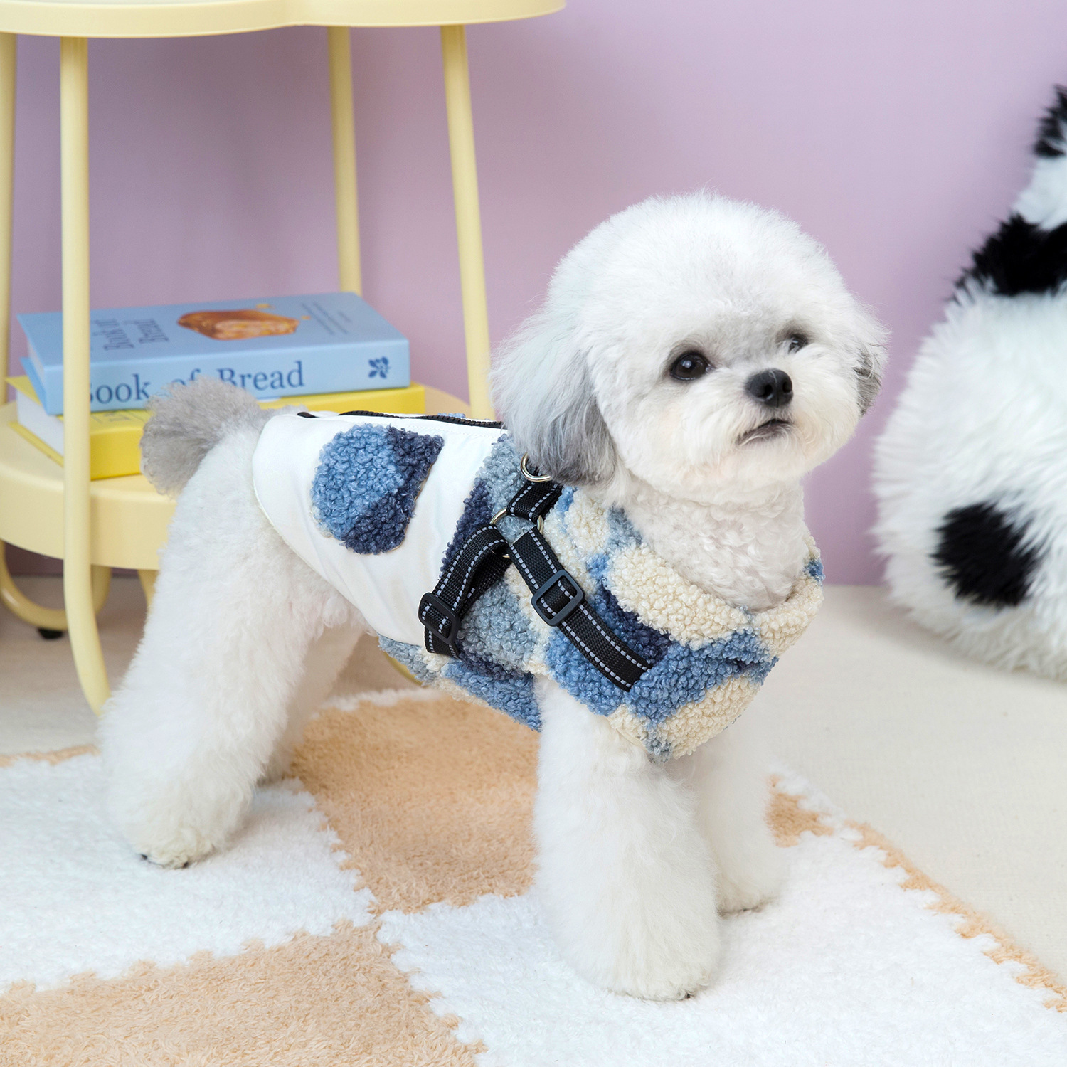 (2개) 24 가을과 겨울 새로운 개 잘 생긴 직물면 패딩 옷 테디 베어 작은 개 고양이 애완 동물 옷 공장 재고