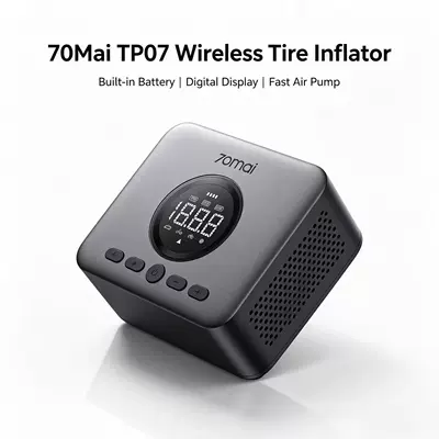 70Mai Wireless Air Pump Tp07 Car Inflatable Treasure Portable Tire Pump Digital Display Screen