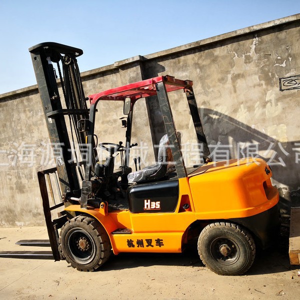 二手杭州3.5吨叉车升高4.5米 四轮座驾式搬运车升高装载车叉车