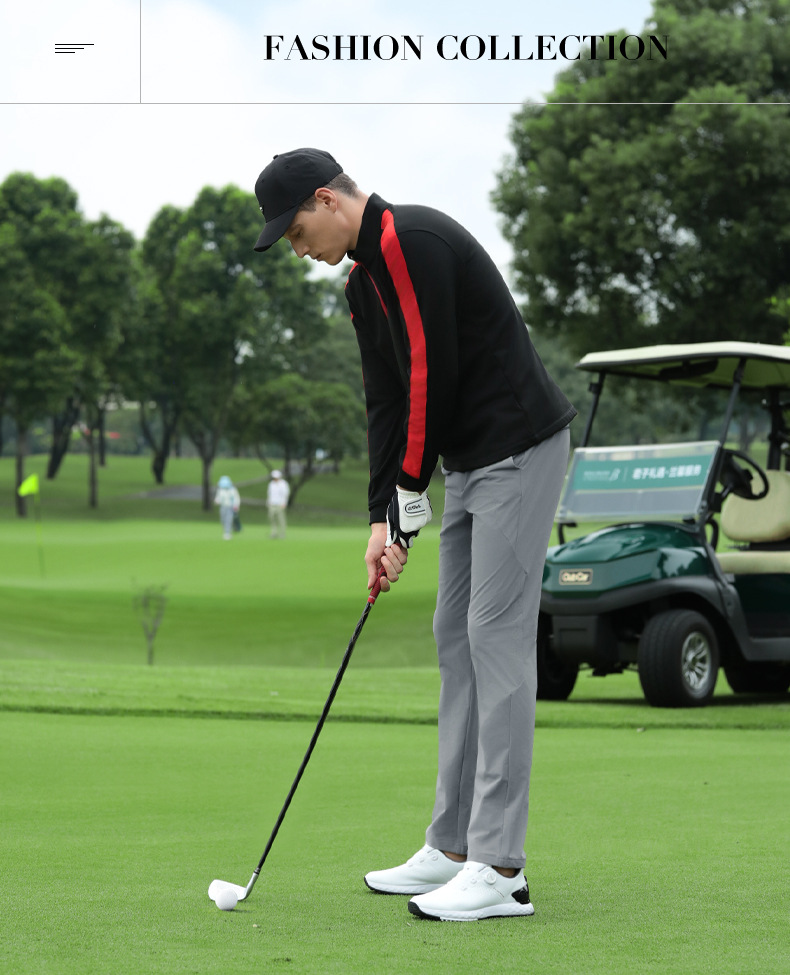 Áo chui đầu golf nam cổ đứng có khóa kéo, lót nhung giữ ấm mùa thu đông — Áo đen [lót nhung/cổ đứng có khóa kéo/tiết kiệm nhiệt và giữ ấm] YF813 chi tiết 10