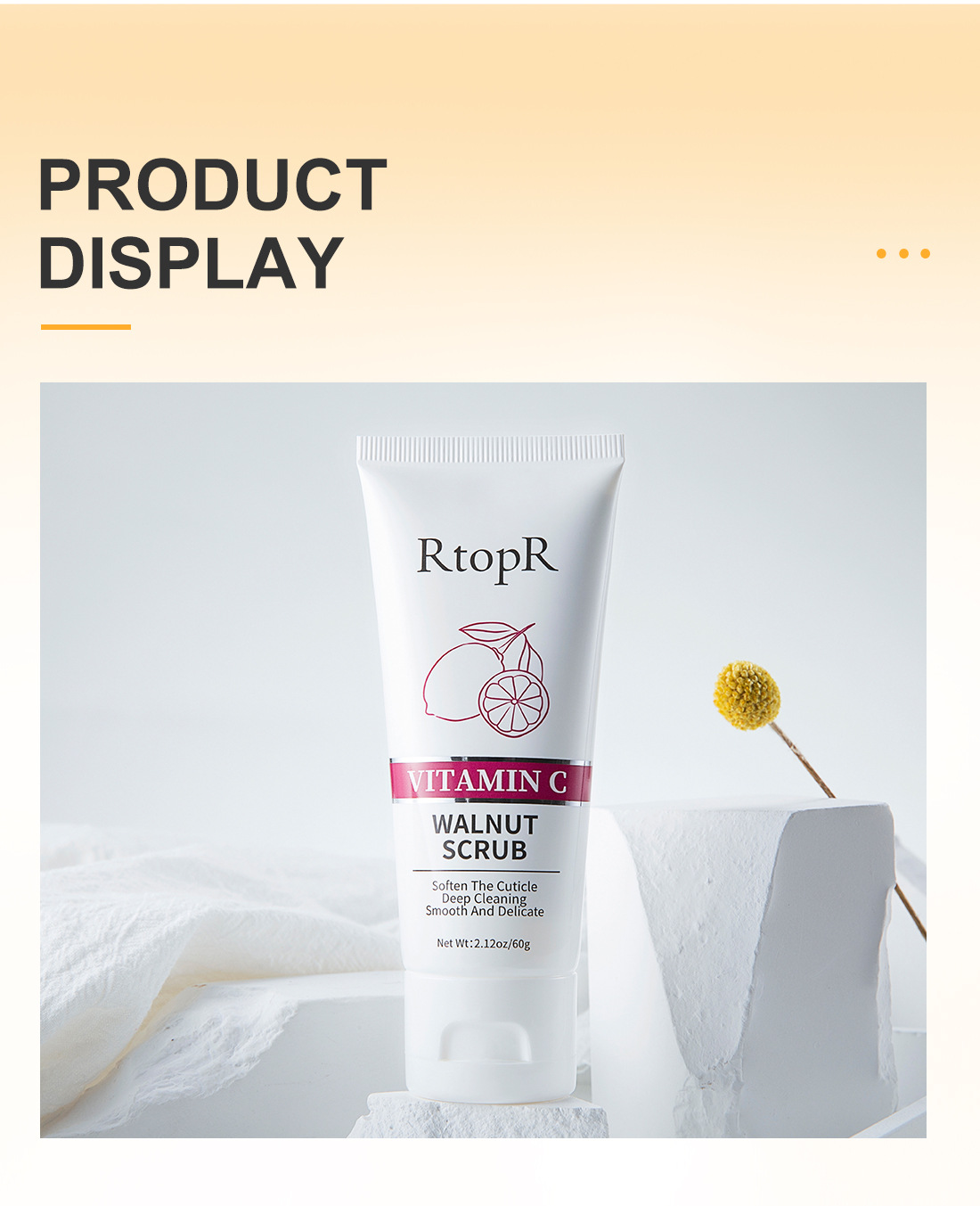 RtopR Vitamin C Walnut Scrub RtopR050 Cross-border Edition undefined