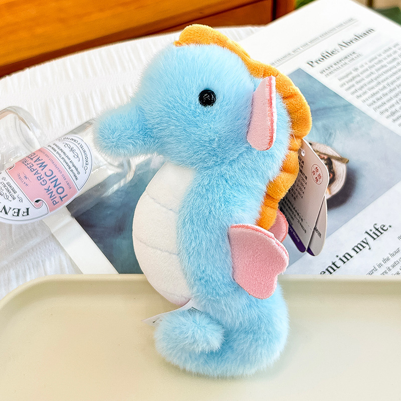 Seahorse refrigerator magnet with lanyard