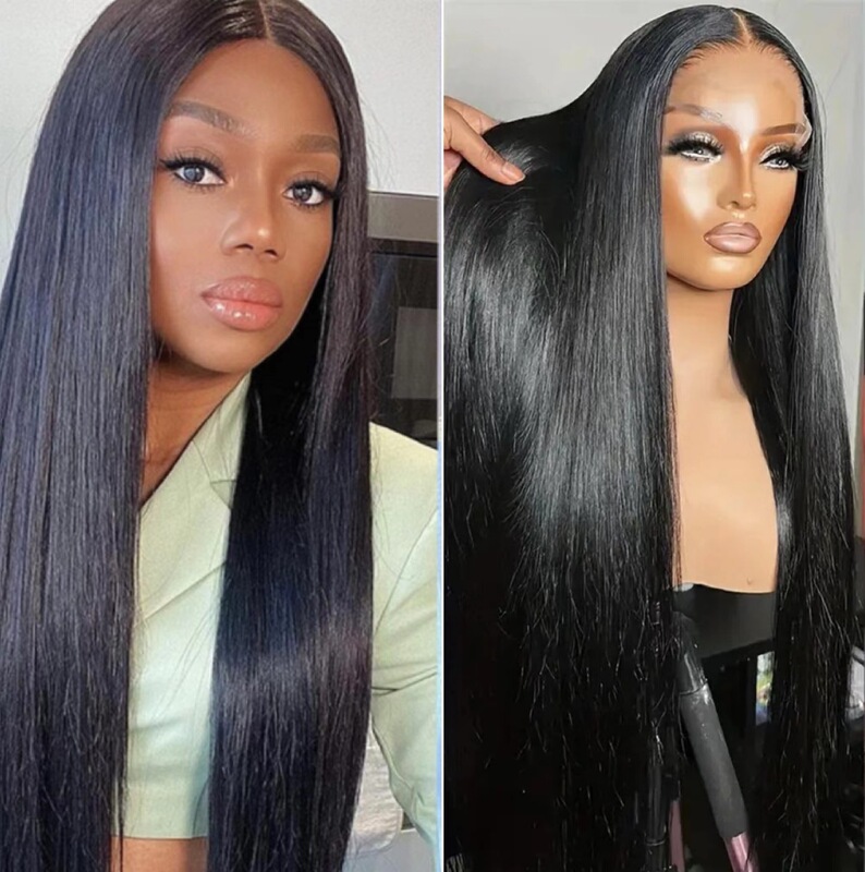 Cross-Border European and American Style Women's Lace Front Wig, New Amazon Model, High-Temperature Synthetic Fiber Lace Front Wig, Long with Middle Parting Cross-Border European and American Style Women's Lace Front Wig, New Amazon Model, High-Temperature Synthetic Fiber Lace Front Wig, Long with Middle Parting