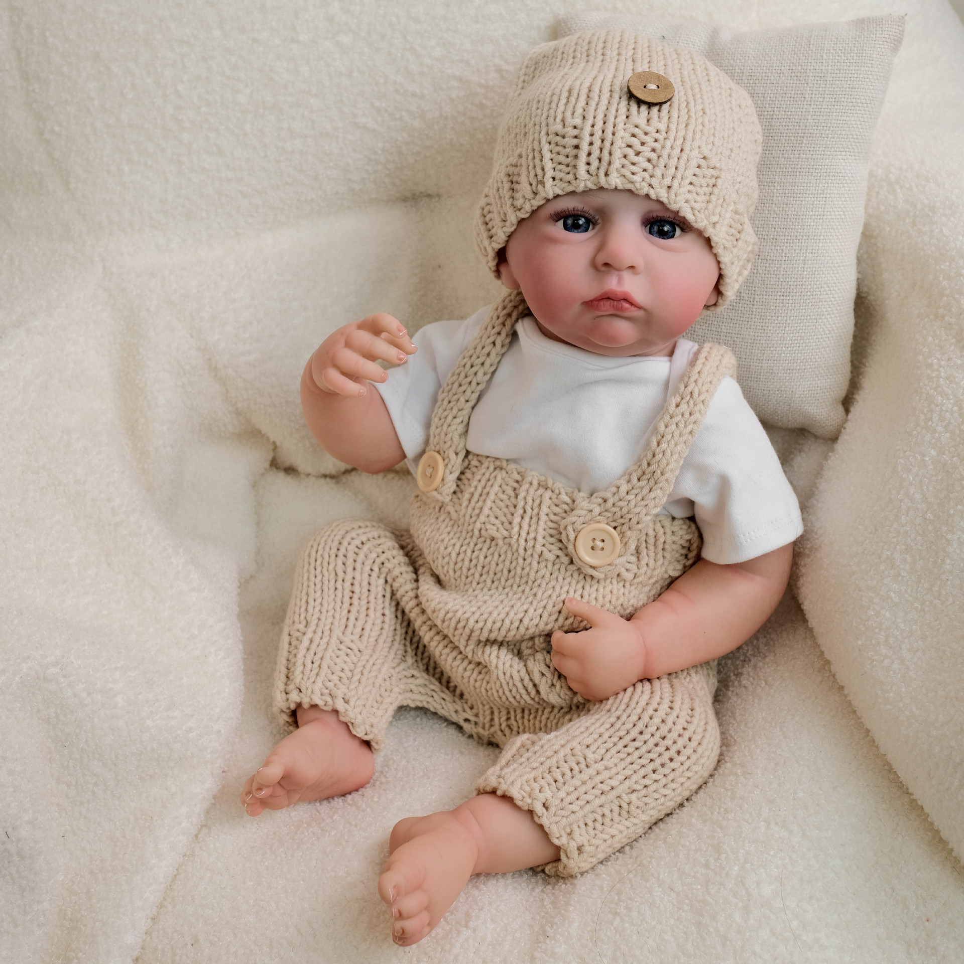 Mono cachico de 19 pulgadas, muñeca de simulación de renacimiento cameron, regalos navideños para niños, fuentes transfronterizas