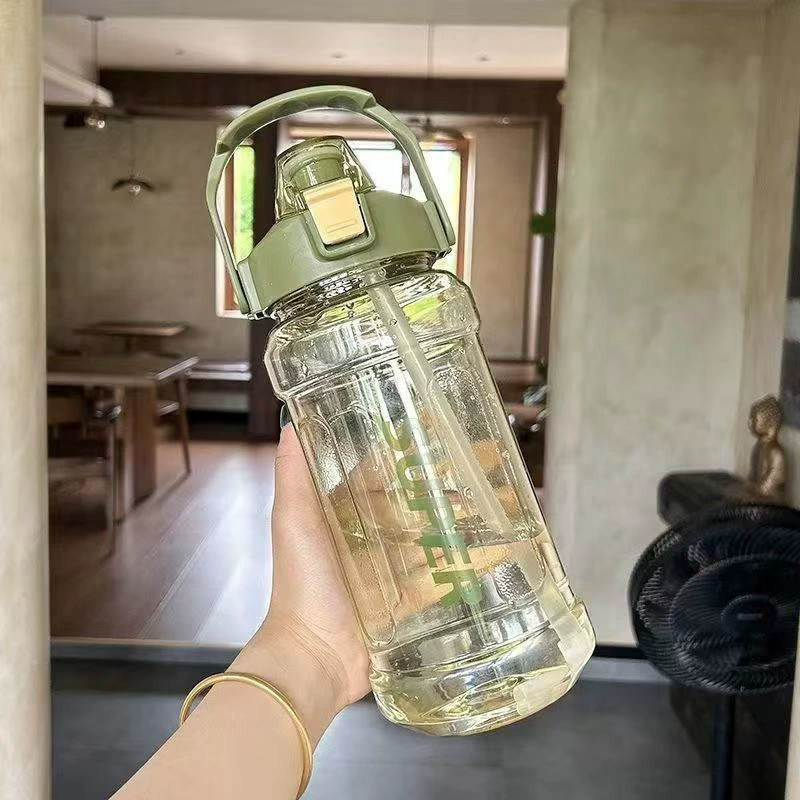 Большая бутылка для воды Super, 1,5 л / 2,0 л, термостойкая, с ручкой для переноски