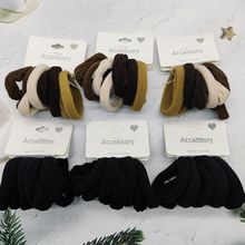 韩版清新甜美基础8跟装发圈发绳扎马尾松紧发饰头圈2元店饰品批发