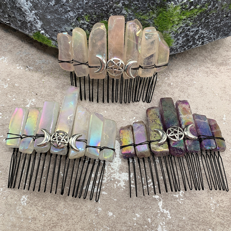 Fashion Crown Crystal Handmade Insert Comb 1 Piece display picture 1