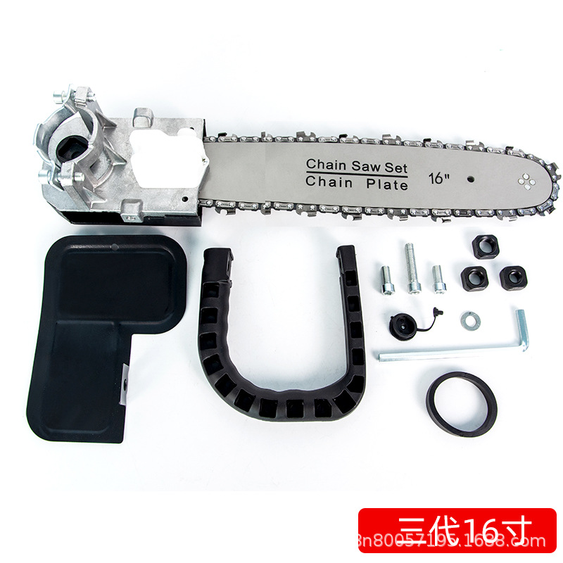 Molinillo de ángulo directo de fábrica modificado sierra de cadena eléctrica registro hogar pequeño corte de mano multifuncional modificado sierra de cadena