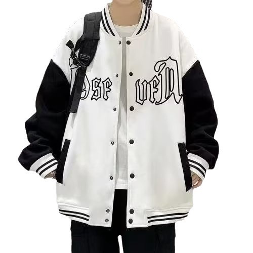 Men's Spring/Fall Trendy Brand American-style High-Street Cool & Edgy Youthful Thin Loose Casual Jacket