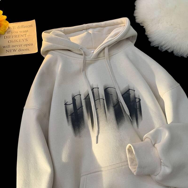 Sweater Men's Autumn and Winter 2023 New All-match American-style Hoodie Fashionable Brand Fleece-lined Thickened Loose Jacket Sweater Men's Autumn and Winter 2023 New All-match American-style Hoodie Fashionable Brand Fleece-lined Thickened Loose Jacket
