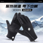 Мужские зимние уличные лыжные водонепроницаемые ветрозащитные флисовые удерживающие тепло перчатки